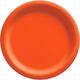 Orange Extra Sturdy Paper Dinner Plates, 10in, 20ct